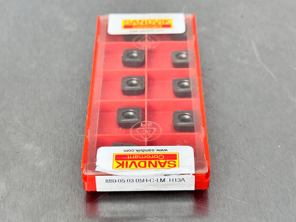 Sandvik 880-05 03 05H-C-LM H13A Carbide Insert (Pack of 10)