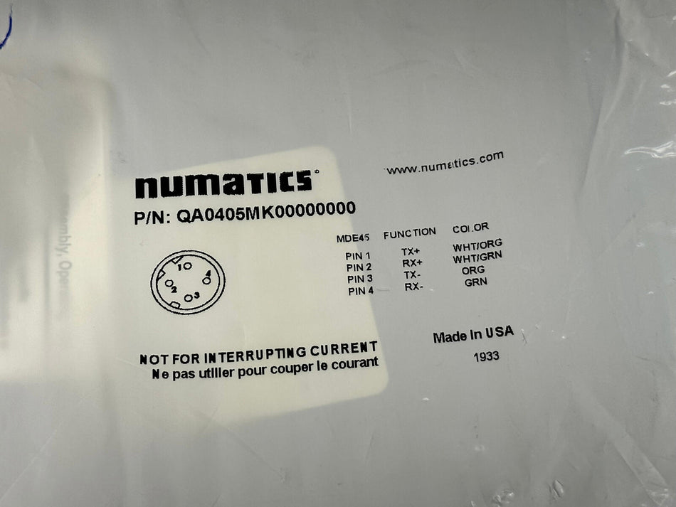 Asco Numatics QA0405MK00000000 Cable Cordset