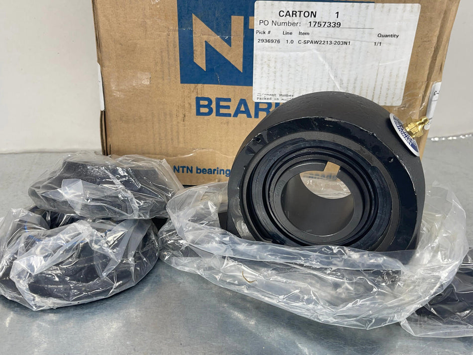 NTN C-SPAW2213-203N1 Pillow Block Roller Bearing Unit 2-3/16" Bore