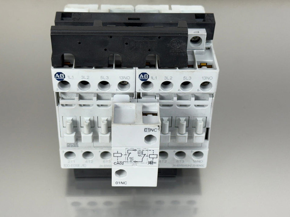 (Qty 2) Allen Bradley 100-E09EJ10 Contactor with Bars