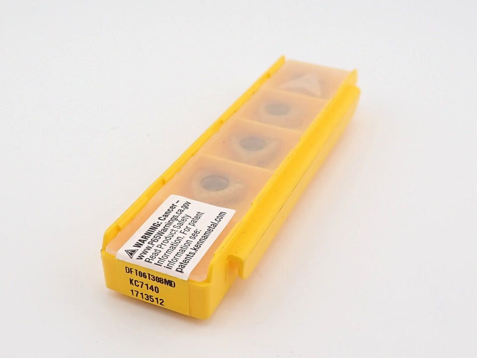 Kennametal DFT06T308MD KC7140 Carbide Insert Dodeka 1713512 (Pack of 5)