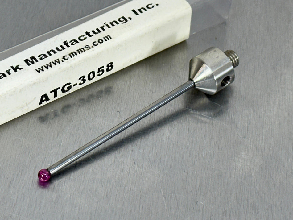 Q-Mark M5 Stylus Carbide Stem 3mm Ruby Ball CMM Probe ATG-3058