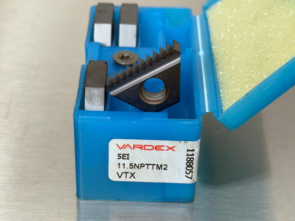 Vardex 5EI 11.5NPT TM2 VTX Carbide Insert Threading (Pack of 4)