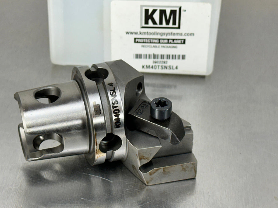 Kennametal KM40 Indexable Tool Holder Top Notch NG4L Insert KM40TSNSL4, 3902292