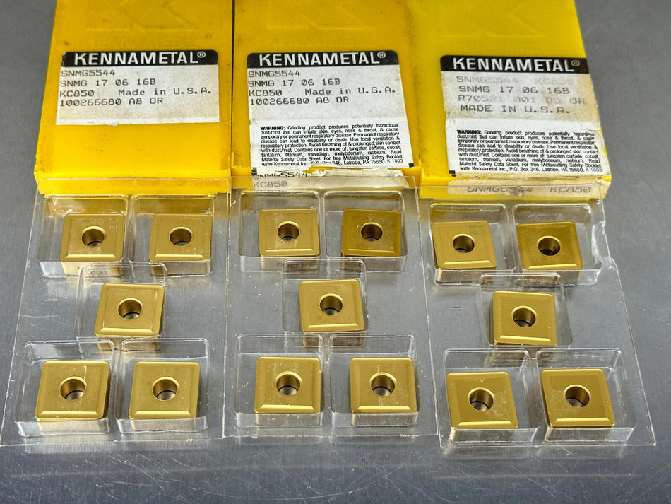 Kennametal SNMG 5544 KC850 Carbide Insert 170616B (Pack of 15)