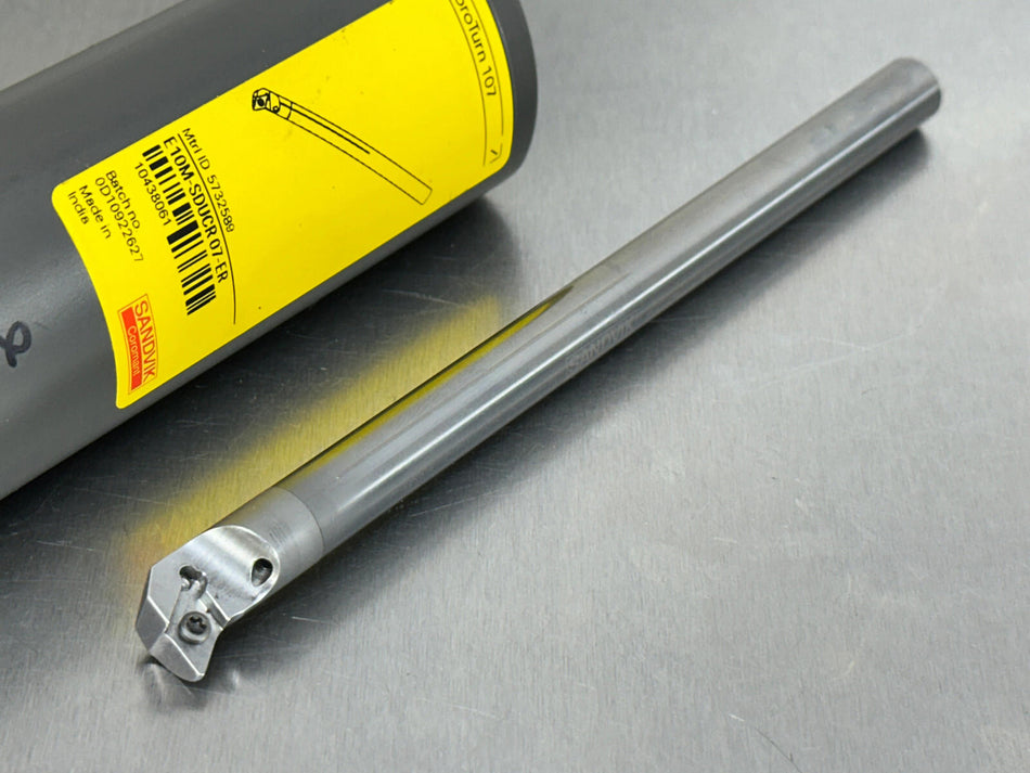 Sandvik E10M-SDUCR 07-ER Carbide Boring Bar Indexable 10mm CoroTurn 107