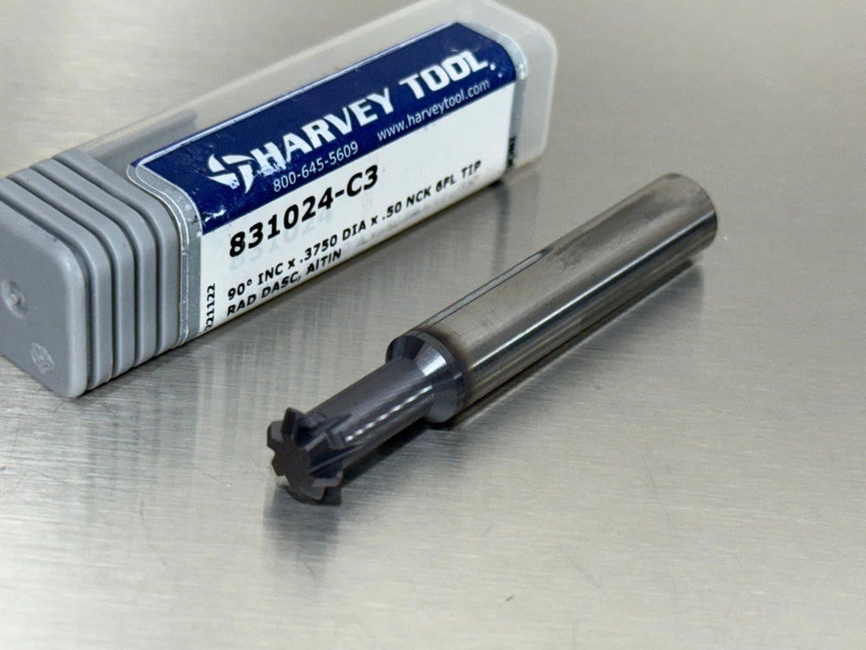 Harvey 3/8" Carbide Double Angle Shank Cutter 90° Included 831024-C3