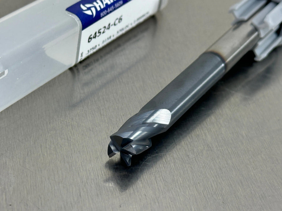 Harvey 3/16" Carbide End Mill Variable Helix .03" CR 3" OAL 795812-C6