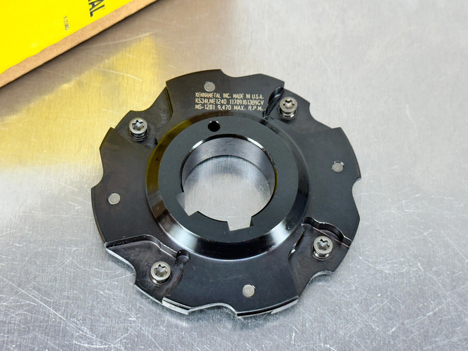 Kennametal 1/4" Indexable Slot Milling Cutter Narrow Mill KS34LNE1240, 1025930