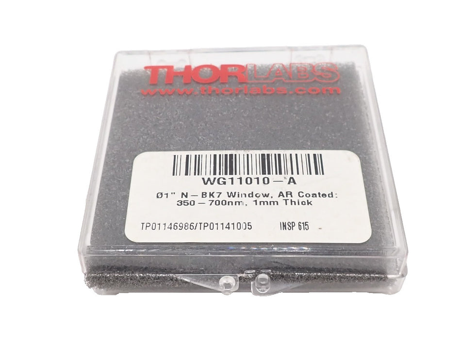 Thorlabs WG11010-A Broadband Precision Window, AR Coated: 350 - 700 nm