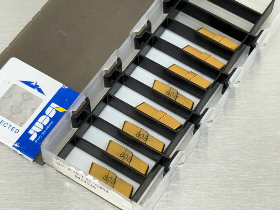 Iscar GIP 2.39-1.20 IC808 Carbide Insert 6404245 (Pack of 8)