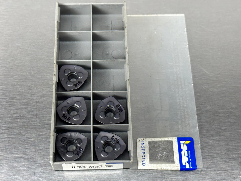 Iscar FF WOMT 09T320T IC908 Carbide Insert (Pack of 5)