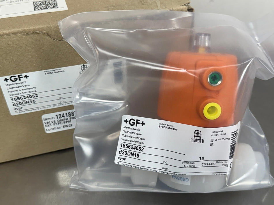 Georg Fischer GF 185.624.052 Diaphragm Valve Diastar Ten 185 624 052 d20DN15