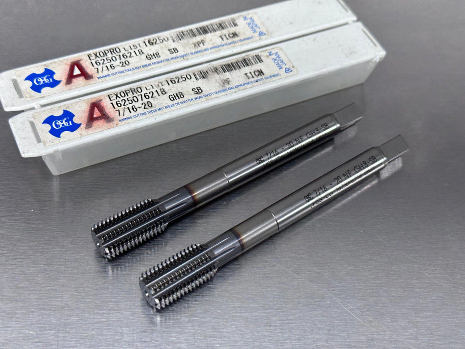 (2) OSG 7/16-20 UNF Thread Form Tap GH8 ExoPro X Performer Forming 1625076218
