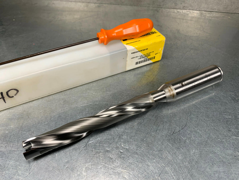 Kennametal .7813" Indexable Drill Body 7xD Coolant KSEM0781R7SS100 (1519265)