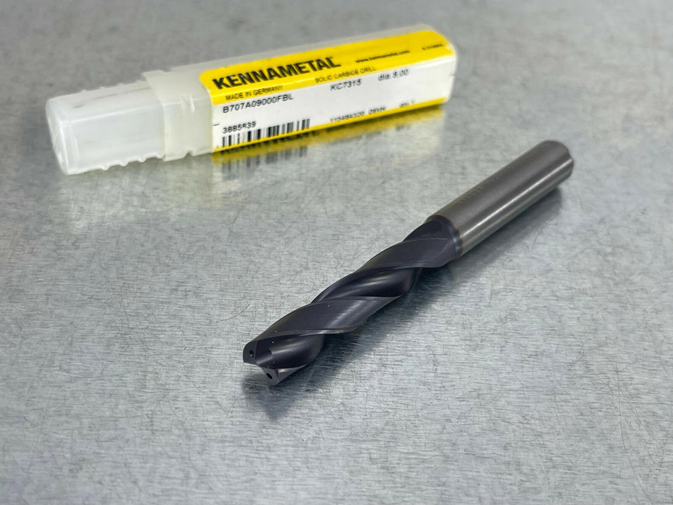 Kennametal 6mm Solid Carbide Drill Coolant Thru B707A09000FBL KC7315