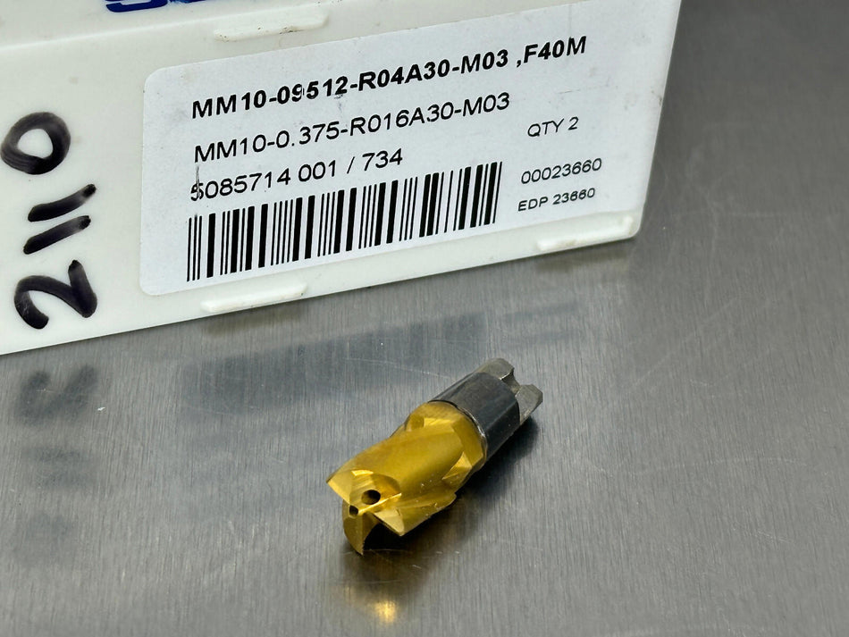 Seco MM10-0.375-R016A30-M03 Carbide Insert Mini Master End Mill 23660 (1 pc)