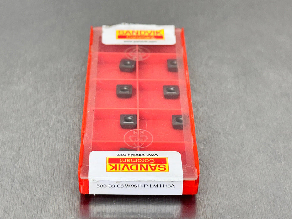 Sandvik 880-03 03 W06H-P-LM H13A Carbide Insert (Pack of 7)