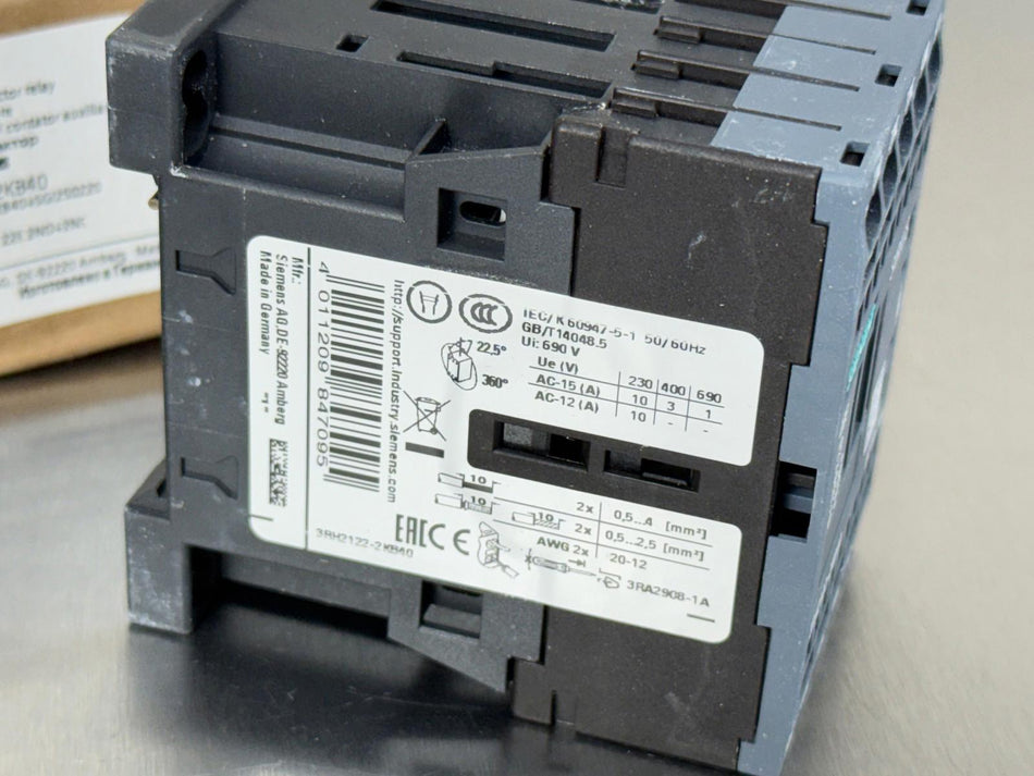 Siemens 3RH2122-2KB40 Contactor Relay Sirius
