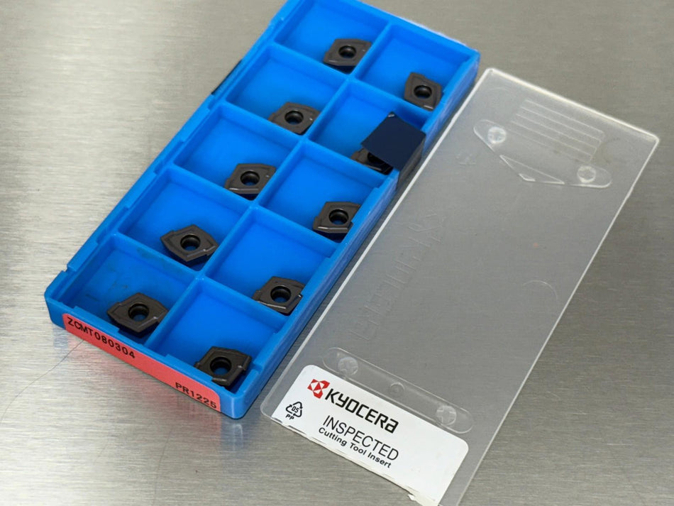 Kyocera ZCMT080304 PR1225 Carbide Insert (Pack of 10)