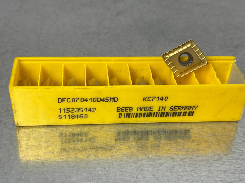 Kennametal DFC070416D45MD KC7140 Carbide Insert Drill (Pack of 8)