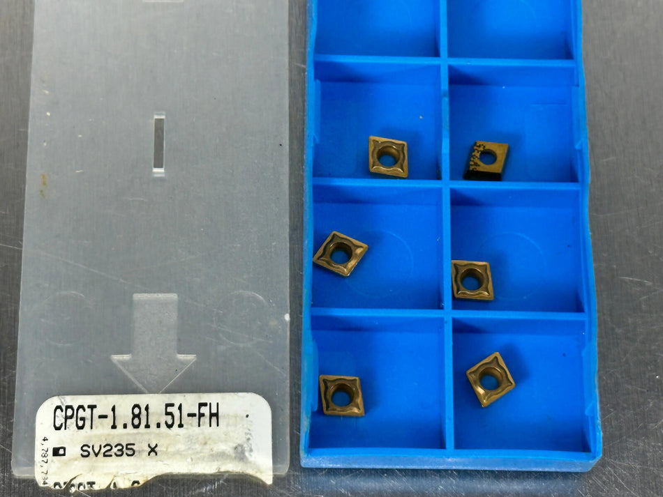 Valenite CPGT-1.81.51-FH SV235 Carbide Insert (Pack of 6)