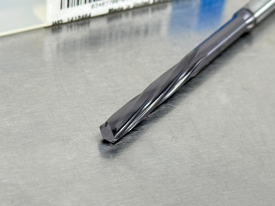 Kyocera 5.01mm Carbide Reamer 6 Flute AlTiN Coated MR66-1972L1024