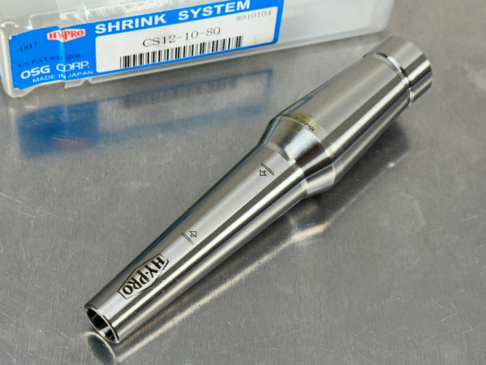 OSG Slimline CS12-10-80 Shrink Fit Tool Holder 10mm HyPro MST 8910104