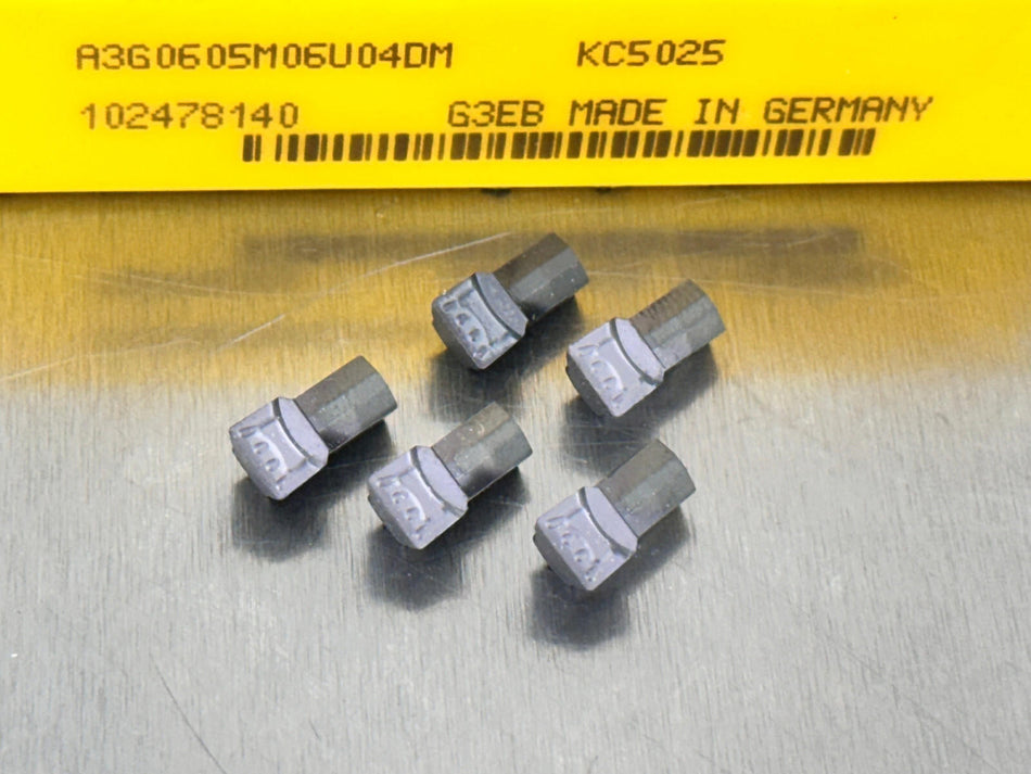Kennametal A3G0605M06U04DM KC5025 Carbide Insert (Pack of 5)