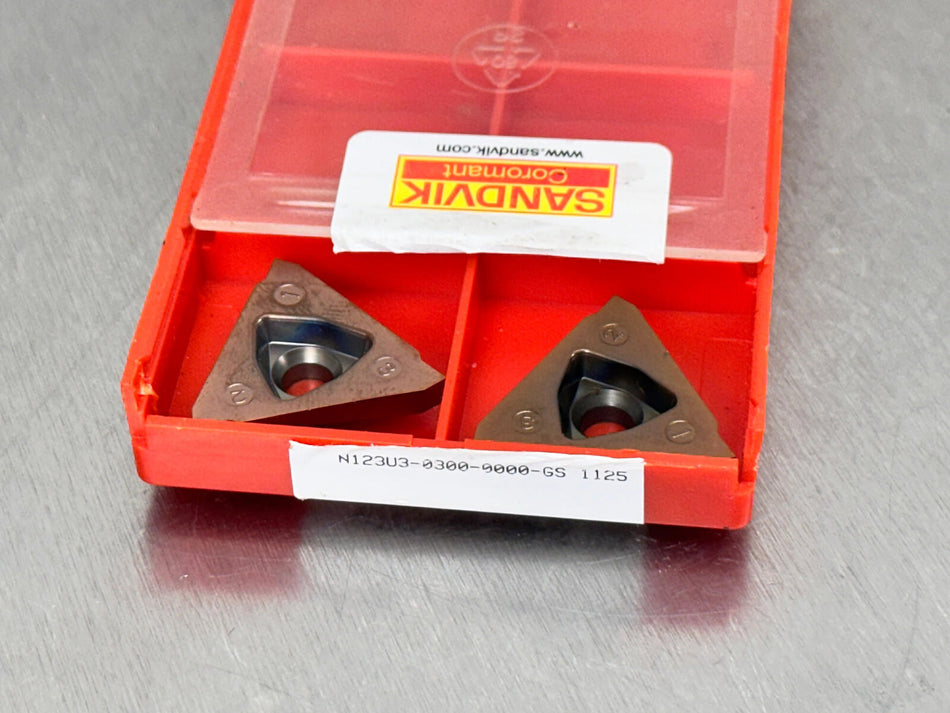 Sandvik N123U3-0300-0000-GS 1125 Carbide Insert (Pack of 5)