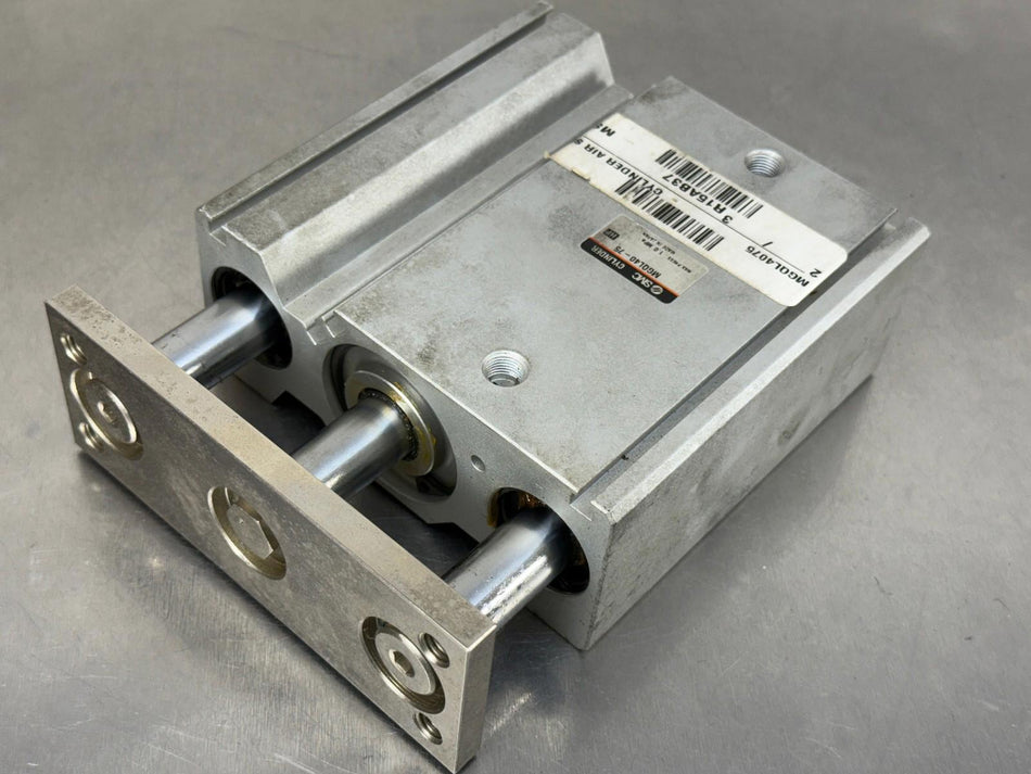 SMC MGQL40-75 Linear Actuator w/ Stroke Guide