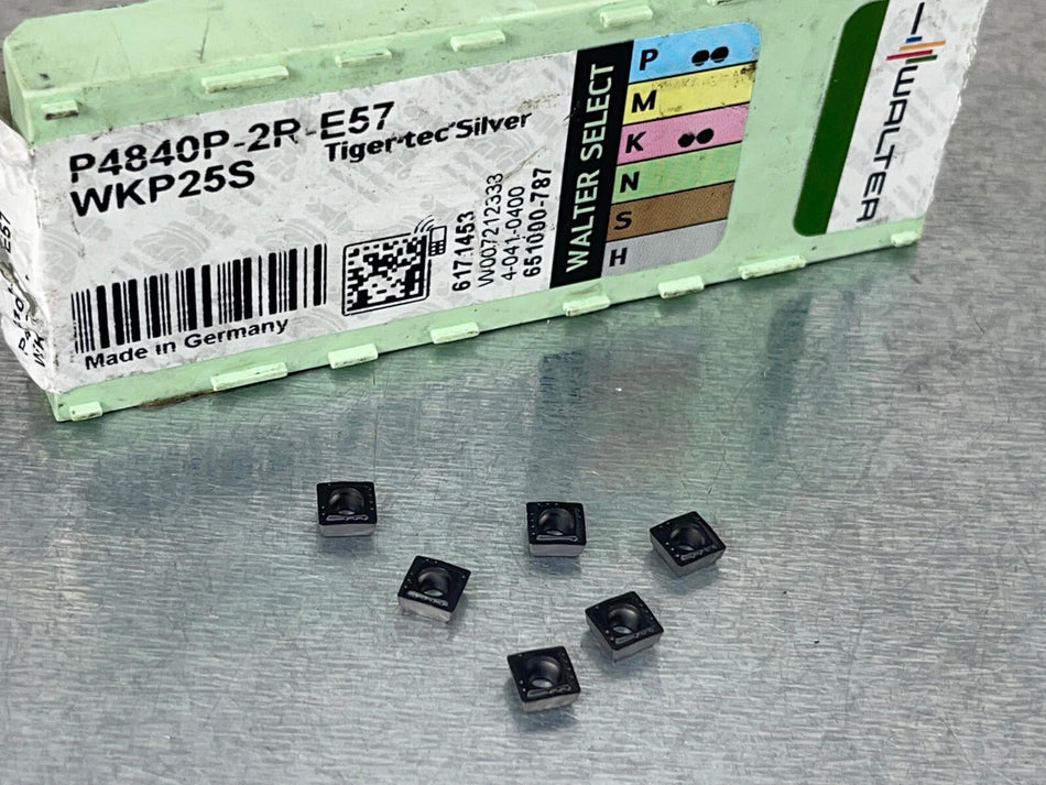 Walter P4840P-2R-E57 WKP25S Carbide Inserts (Pack of 6)