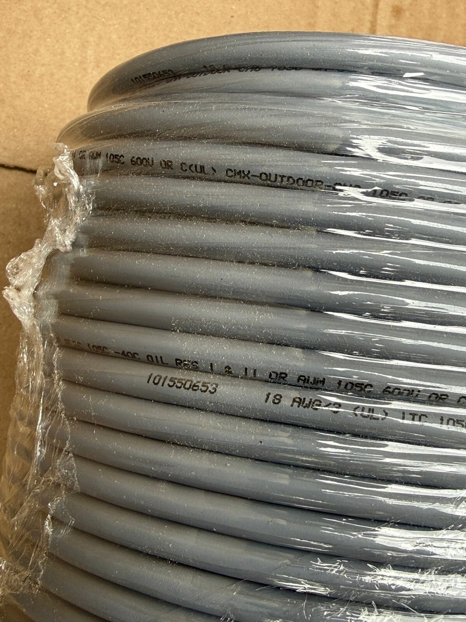 Turck RF50653 Cable Grey PVC 3x18 AWG Instrumentation Wire (Roll 100m / 328ft)