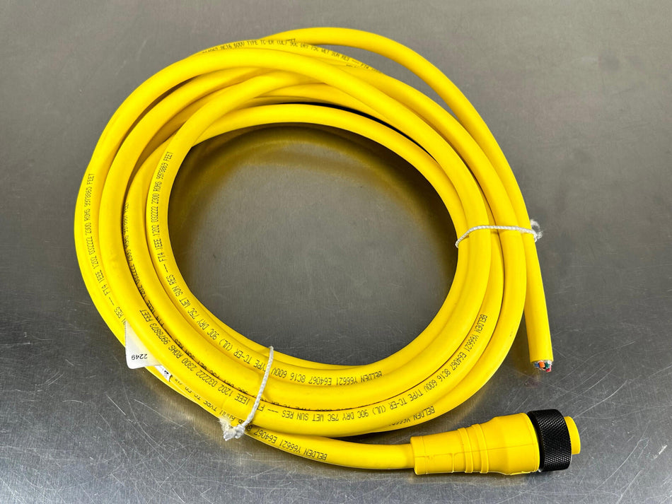 Lumberg Automation RK 80M-898/6M Power Cable Single End Female Cordset 8 Pin 6m