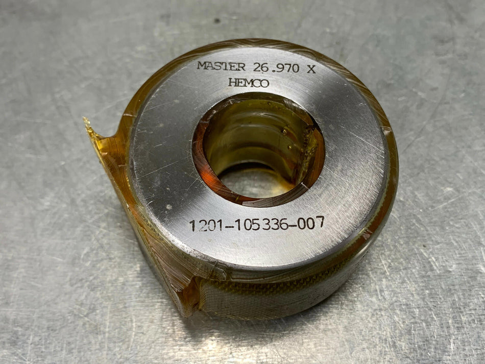 Hemco 26.970 mm Ring Gage Master Smooth Bore Setting