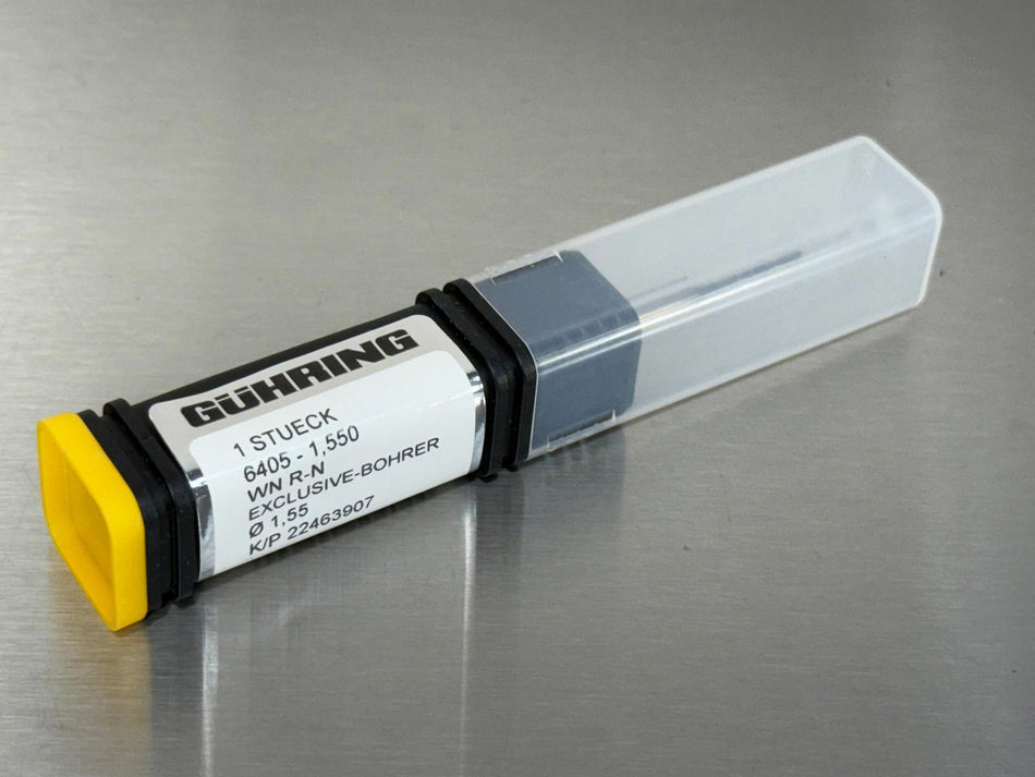 Guhring 1.55mm Solid Carbide Drill 5xD Coolant Through 6405 Micro Exclusive