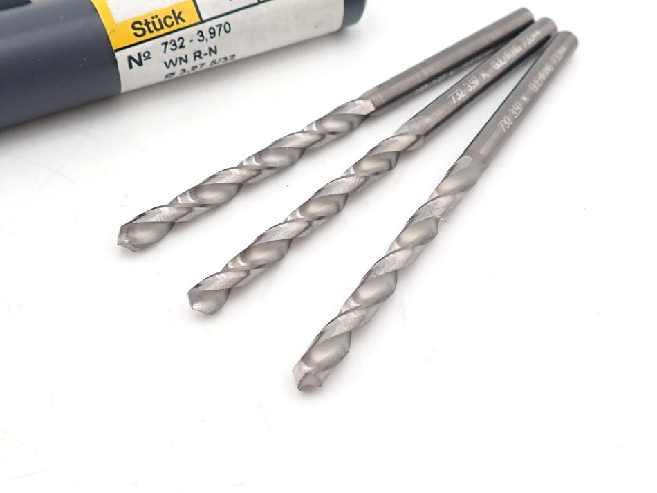 Guhring 5/32" Carbide Drill Jobber 732 Series (Qty. 3)