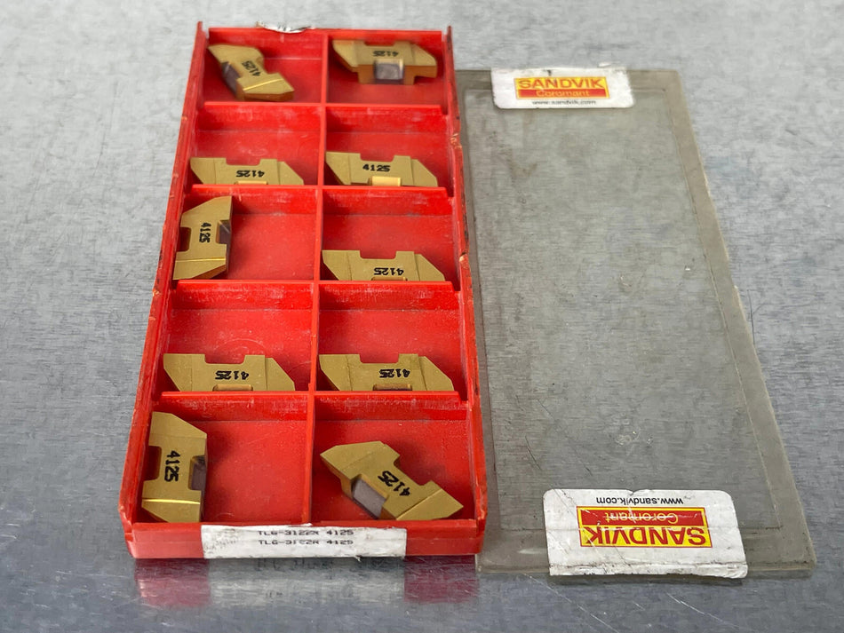 Sandvik TLG 3122R 4125 Carbide Insert Top Lok (Pack of 10)