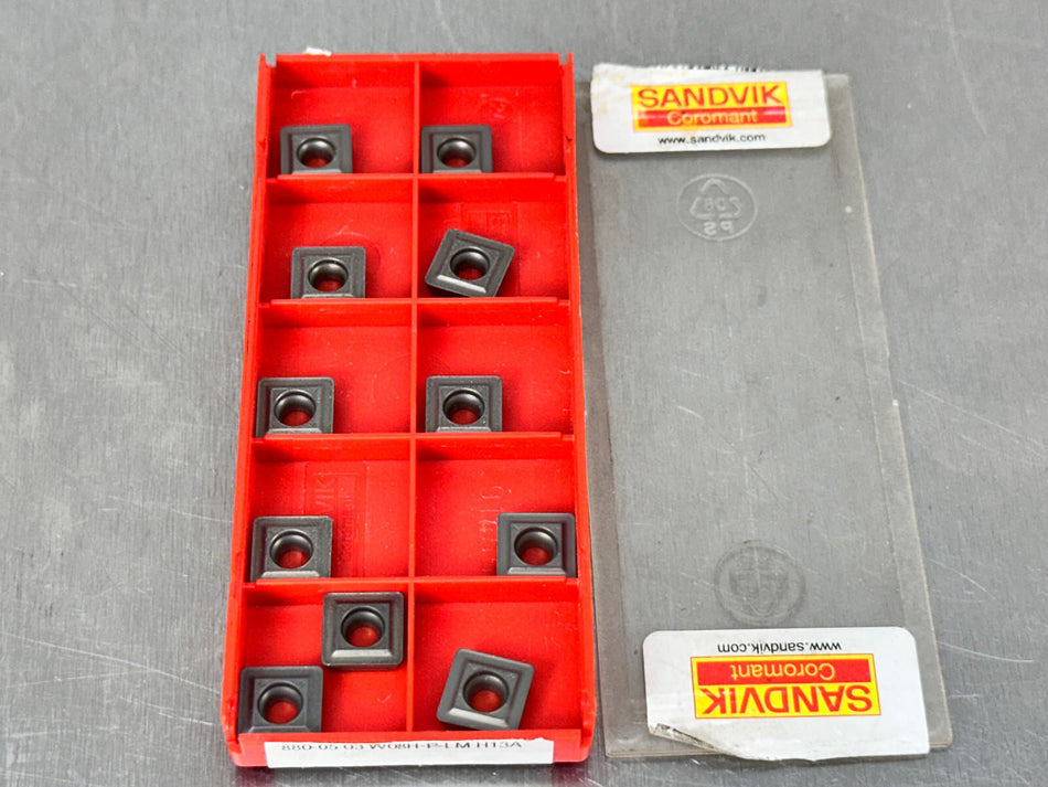 Sandvik 880-05 03 W08H-P-LM H13A Carbide Insert (Pack of 11)