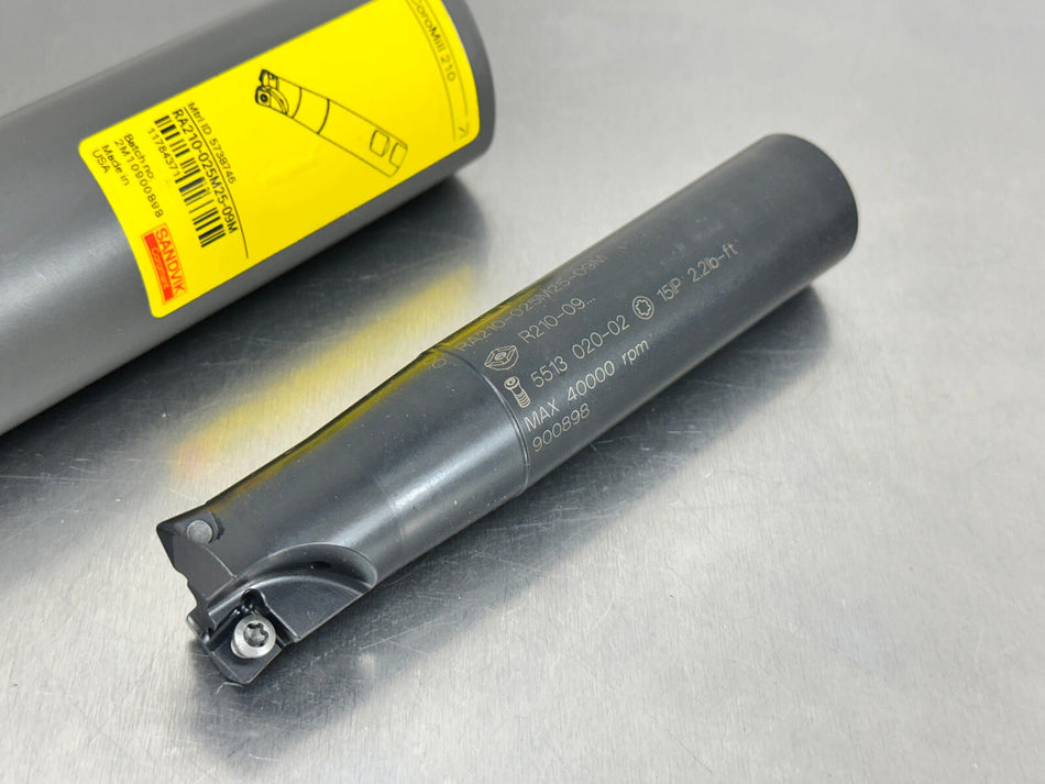 Sandvik 1" Indexable End Mill Face Milling Cutter RA210-025M25-09M