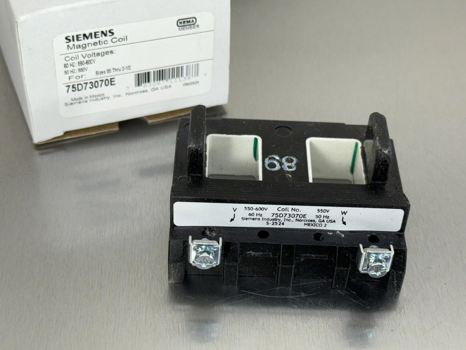 Siemens 75D73070E Replacement Magnetic Coil Size 00 to 2-1/2