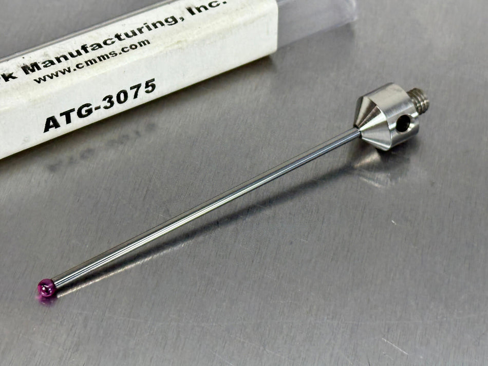 Q-Mark M5 Stylus Carbide Stem 3mm Ruby Ball CMM Probe ATG-3075