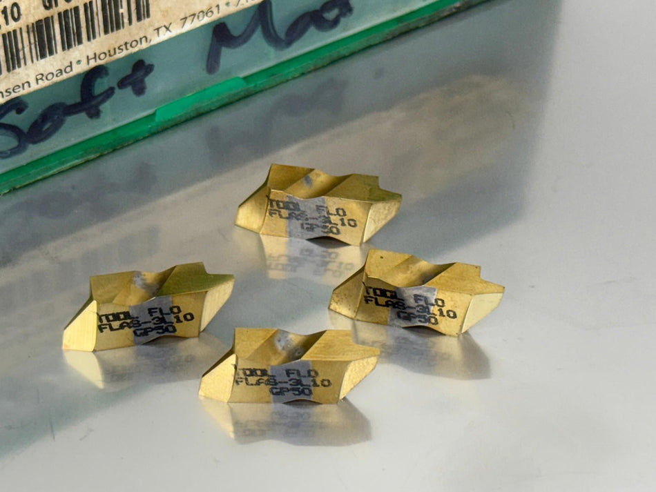Tool-Flo FLAS-3L10 GP50 Carbide Insert Threading (Pack of 4)