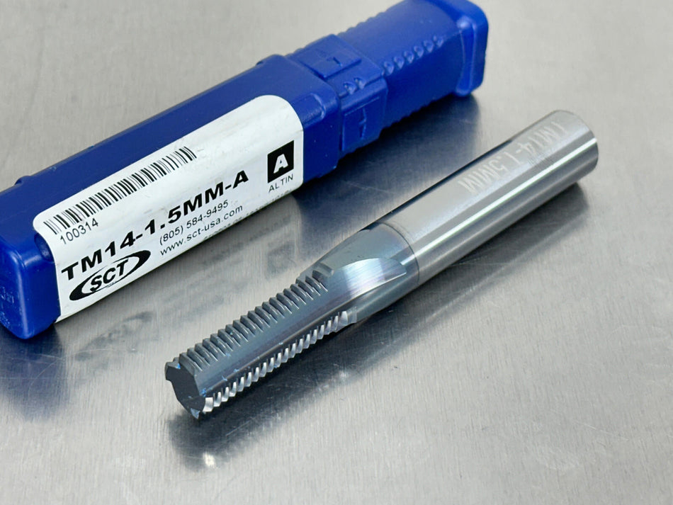 SCT M14x1.5 Carbide Thread Mill AlTiN+ 4 Flute TM14-1.5MM-A