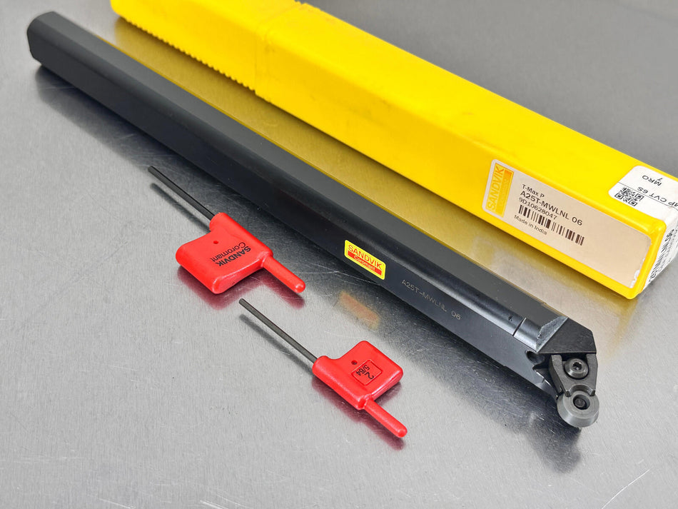 Sandvik A25T MWLNL 06 Indexable Boring Bar Turning 25mm WNMG Insert