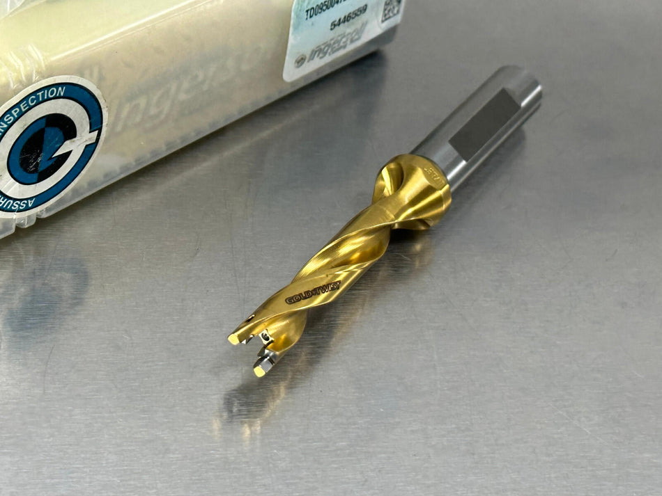 Ingersoll TD0950047B9R01 Indexable Drill Gold Twist 5xD Replaceable Tip 3212768