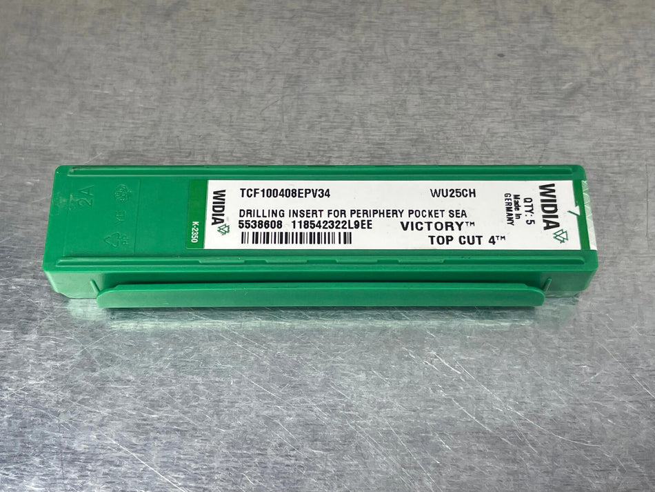Widia TCF100408EPV34 WU25CH Carbide Insert (Pack of 5)