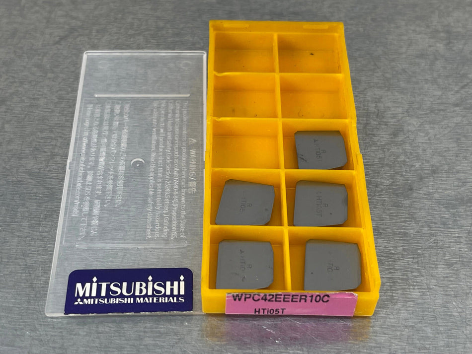 Mitsubishi WPC42EEER10C HTi05T Carbide Insert (Pack of 5)