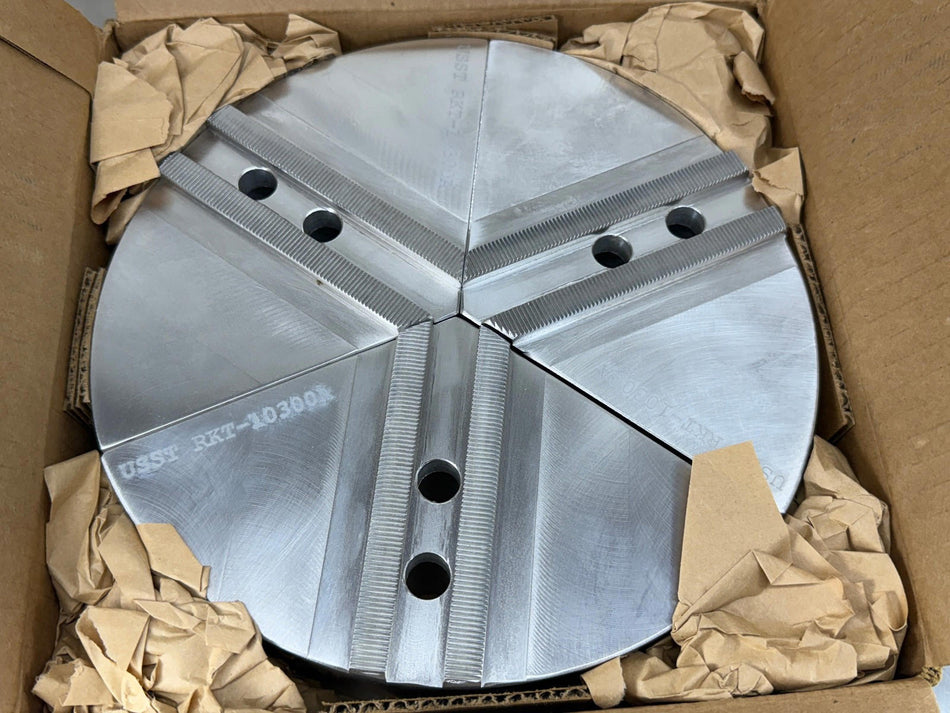RKT-10300A Aluminum Round Jaws for 10" Chuck 3" Height - USA Made - Kitagawa