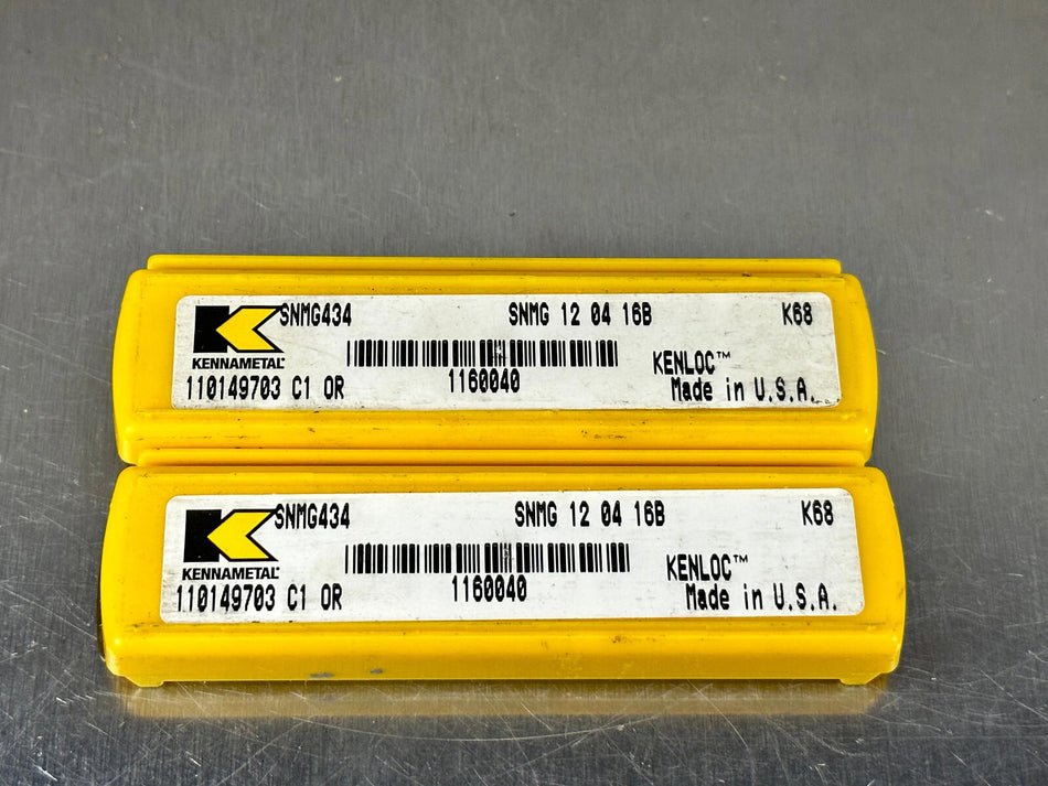 Kennametal SNMG 434 K68 Carbide Insert 120416B (Pack of 10)
